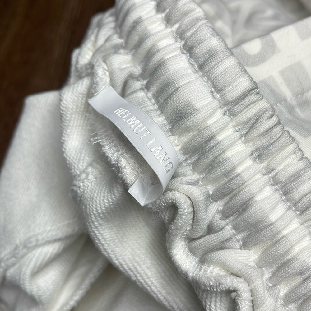 Helmut Lang White printed lounge pants M - Picture 5 of 13